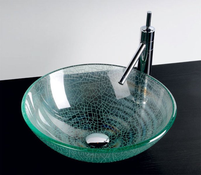Ice sklenené umývadlo priemer 42 cm  2501-04