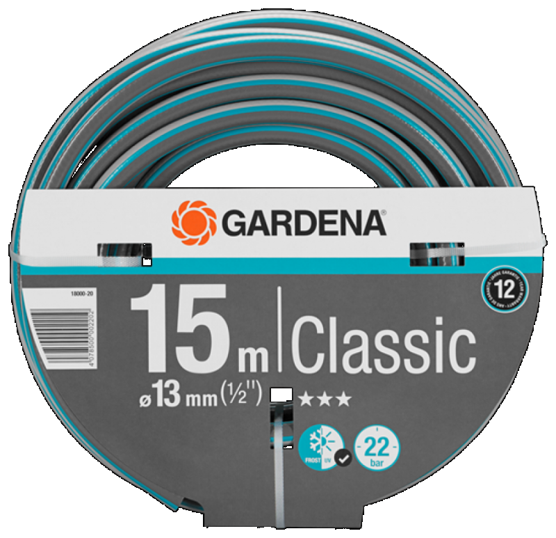 Gardena 18000-20 Hadica Classic 13 mm (1/2") 15m