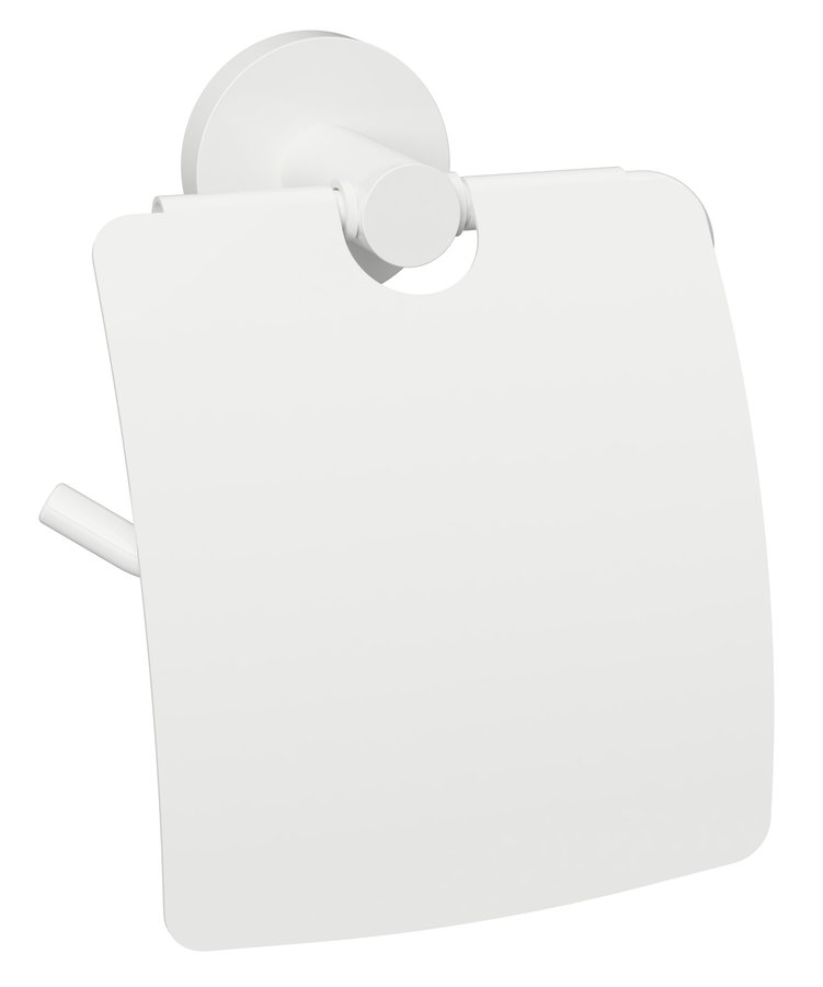 X-Round White XR732W držiak toaletného papiera s krytom, biely