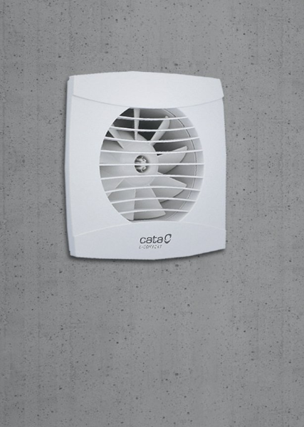 Cata UC-10 T kúpeľňový ventilátor axiálny s časovačom, 8W, potrubie 100mm, biely