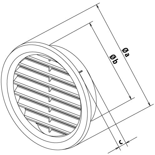 Haco VM 110 B vetracia mriežka