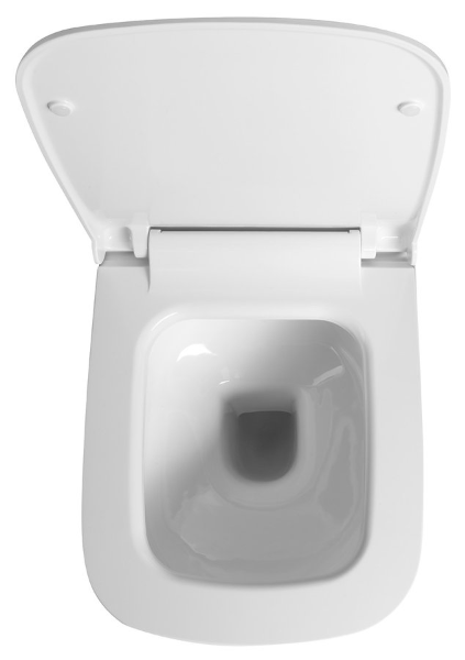 Bello 100214 závesná WC misa, Rimless, 35,5x53 cm, biela