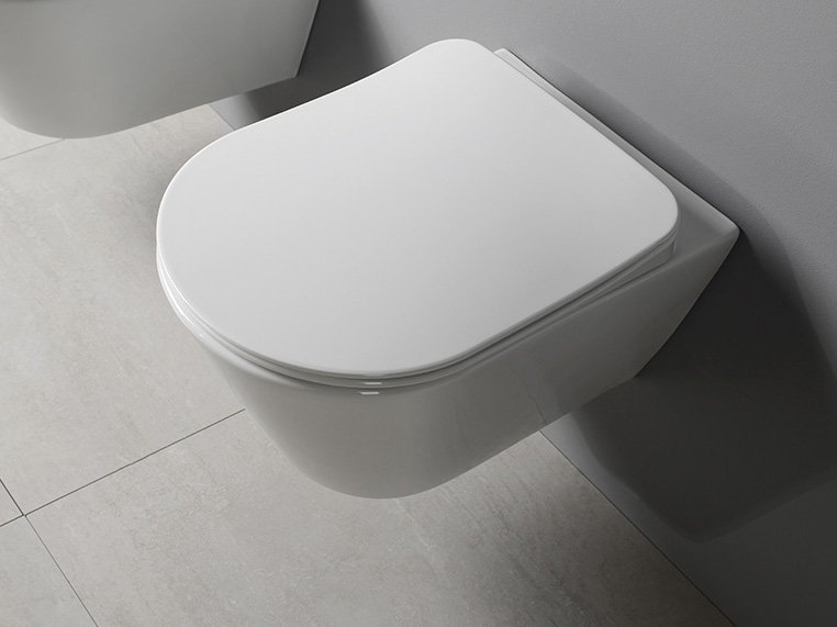 Avva 100757A Slim WC sedátko s pomalým zatváraním, biela/chróm