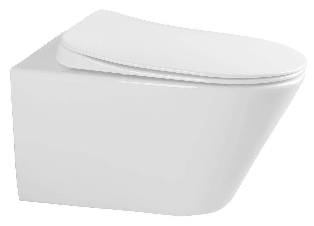 Avva 100757A Slim WC sedátko s pomalým zatváraním, biela/chróm