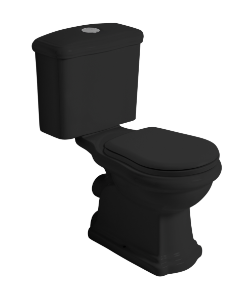 Retro 101231 WC kombi misa 38,5x72cm, spodný odpad, čierna matná