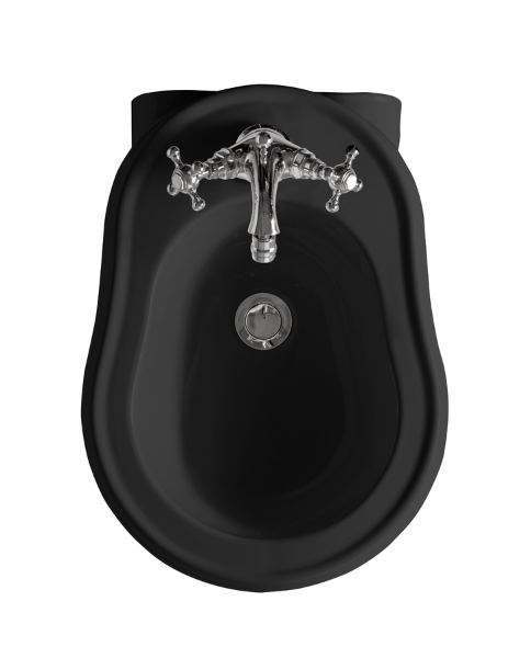 Retro 102631 bidet závesný 38x52cm, čierny matný