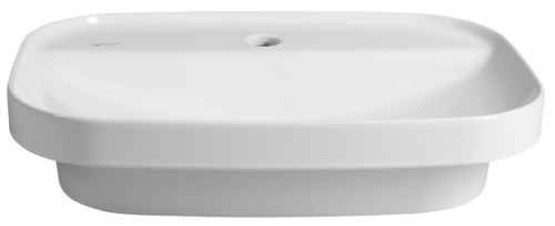 Infinity 10NF50055 keramické umývadlo zápustné, 55x40cm, biele