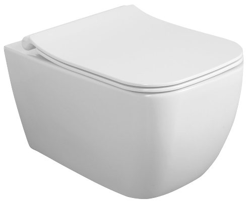 Vea 10VA02001 závesná WC misa, Rimless, 34,5x52cm, biela
