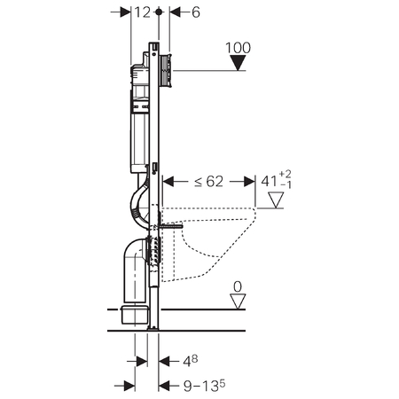 Geberit Duofix pre závesné WC 111.300.00.5