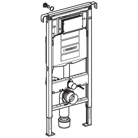 Geberit Duofix Special pre závesné WC 111.355.00.5 s bočným uchytením