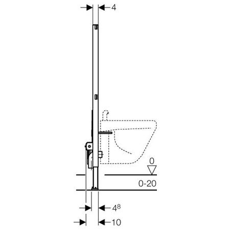 Geberit Duofix pre bidet 111.510.00.1 H112