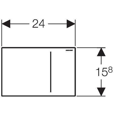 Geberit tlačidlo Sigma70 115.620.SI.1 biele sklo