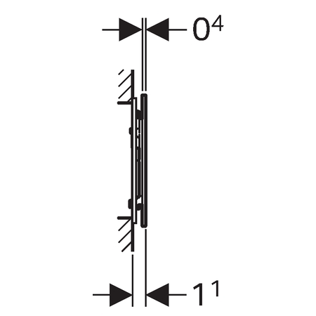 Geberit tlačidlo Sigma70 115.620.SI.1 biele sklo