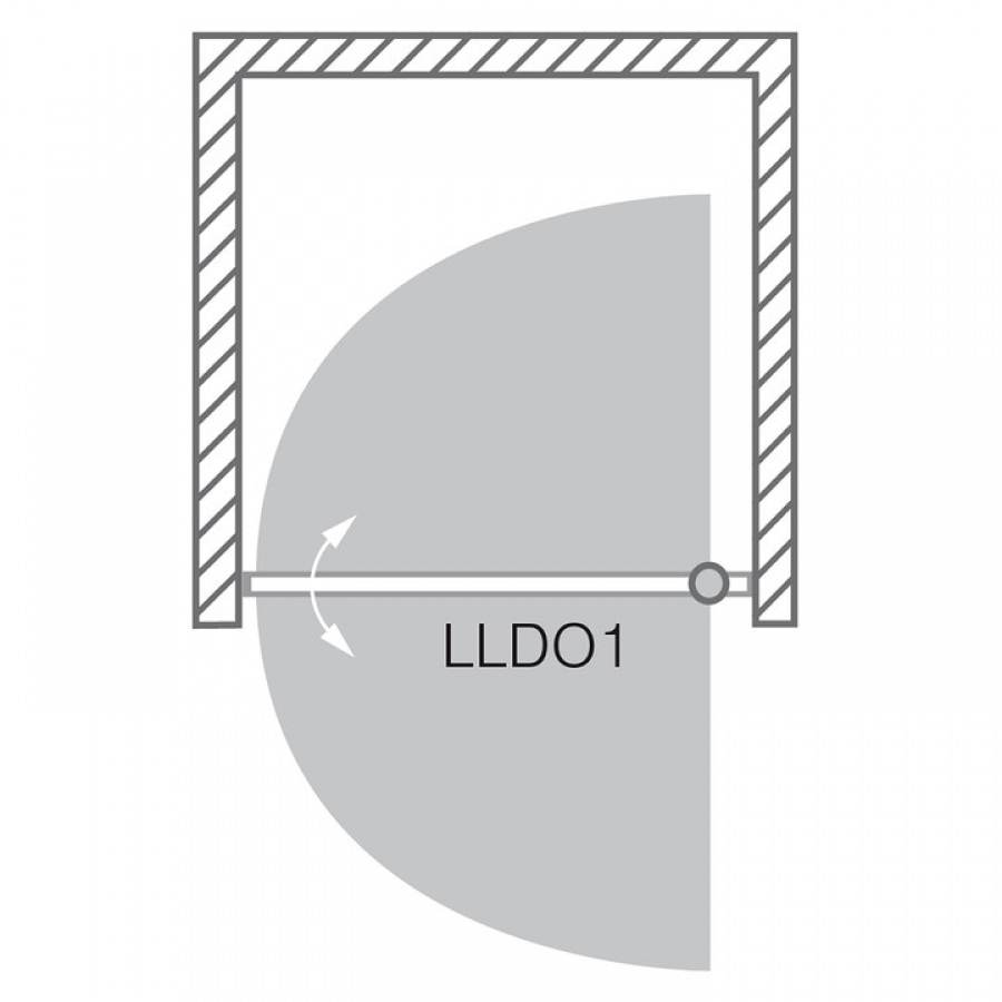 Roltechnik Lega line sprchové dvere LLDO1 700 brillant/transparent