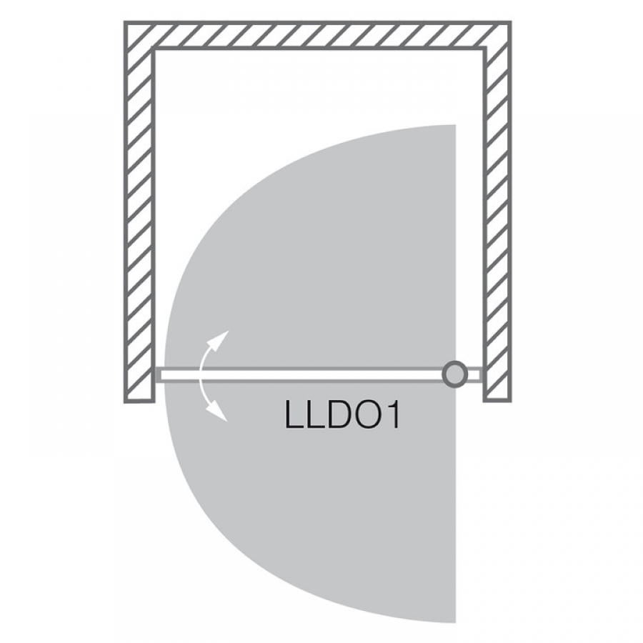 Roltechnik Lega line sprchové dvere LLDO1 800 brillant/transparent
