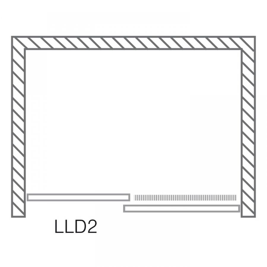 Roltechnik Lega line sprchové dvere LLD2 1200 brillant/transparent