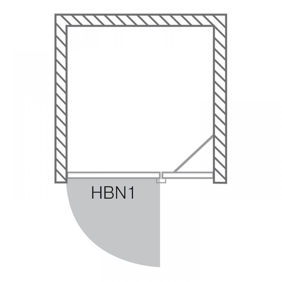 Roltechnik Hitech line sprchové dvere HBN1 800 brillant premium/transparent