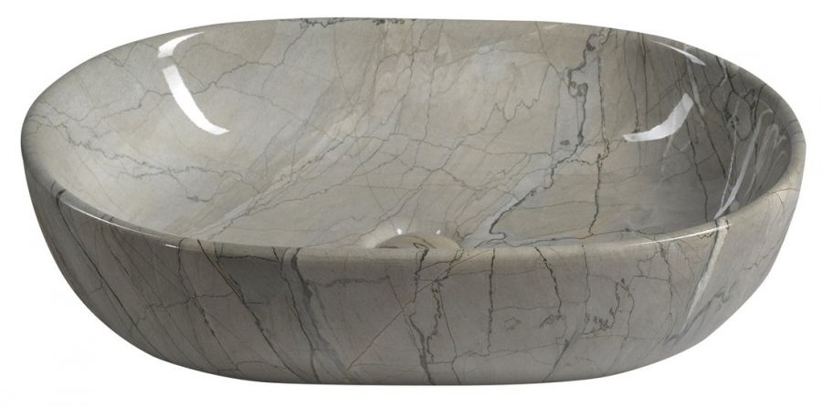 Dalma MM413 keramické umývadlo 59x42x14 cm, grigio