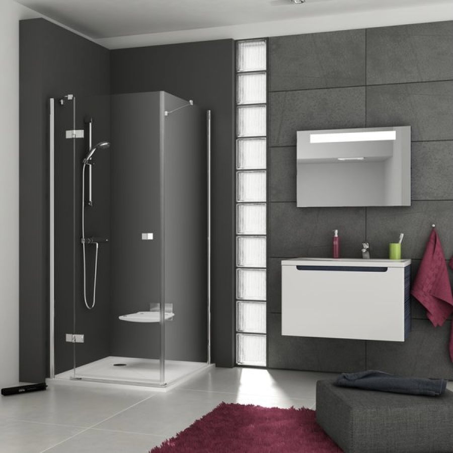 Ravak Smartline sprchové dvere SMSD2-90 B-L chróm / transparent ľavé