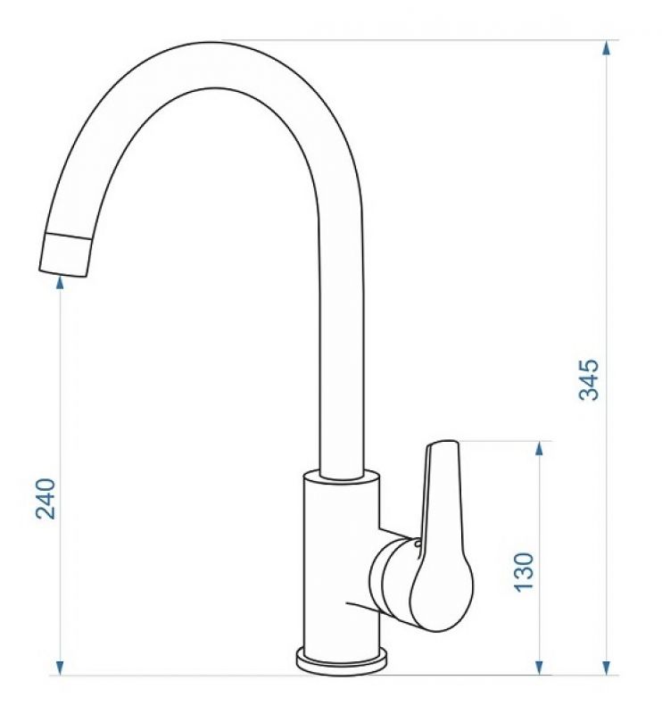 Aquaristo Parioli KI101006 batéria drezová stojanková