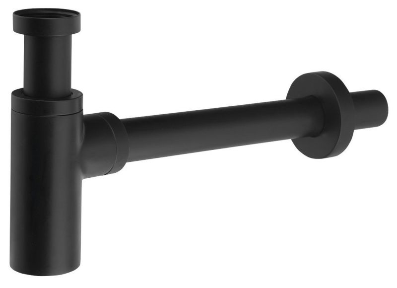 Sapho FK324B umývadlový sifón 5/4", odpad 32mm, guľatý, čierny