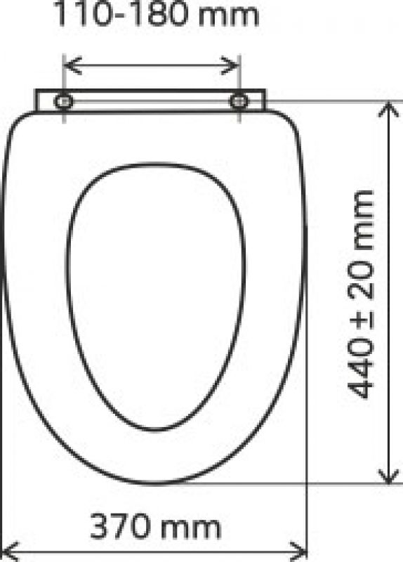 Novaservis WC/PROVENCE WC sedátko, MDF biela, pánty kov-chróm