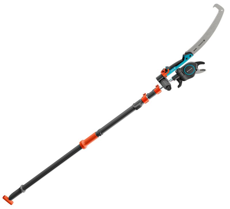 Gardena 12082-20 StarCut Pro L, dvojbrité, teleskopická strihacia kopija s pilkou a adaptérom