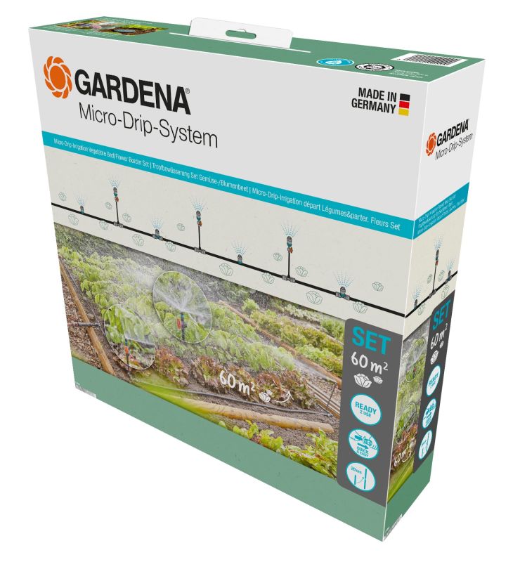 Gardena 13450-20 Micro-Drip-zavlažovanie zeleninových hriadok (60 m2)