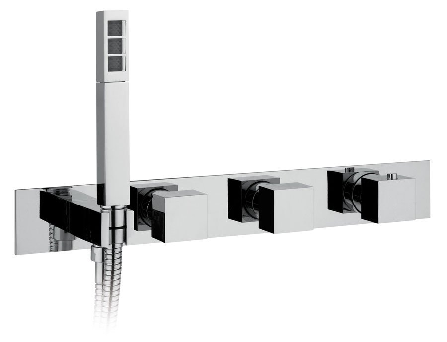 Sapho MB453 podomietková termostická batéria, 2 výstupy, chróm