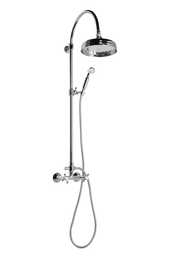 Reitano Antea SET031 sprchový stĺp k napojeniu na batériu, hlavová a ručná sprcha, chróm