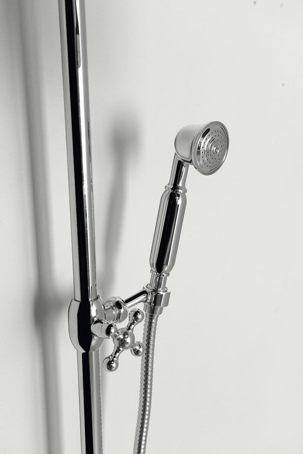 Vanity SET051 sprchový stĺp s prívodom vody, retro, chróm