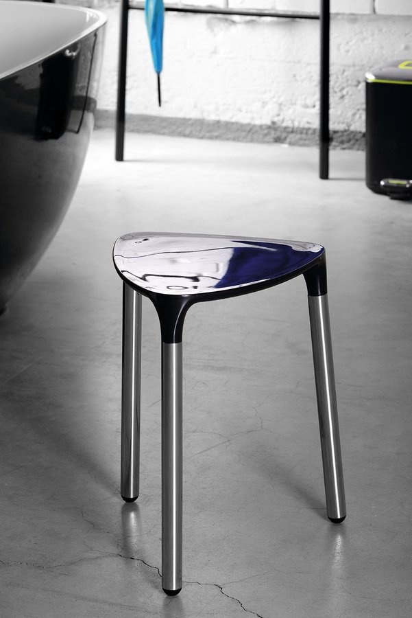 Yannis 217214 kúpeľňová stolička, 37x43,5x32,3 cm, čierna