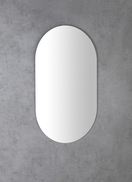 Aqualine 22504 zrkadlo 50x85cm, ovál, bez uchytenia