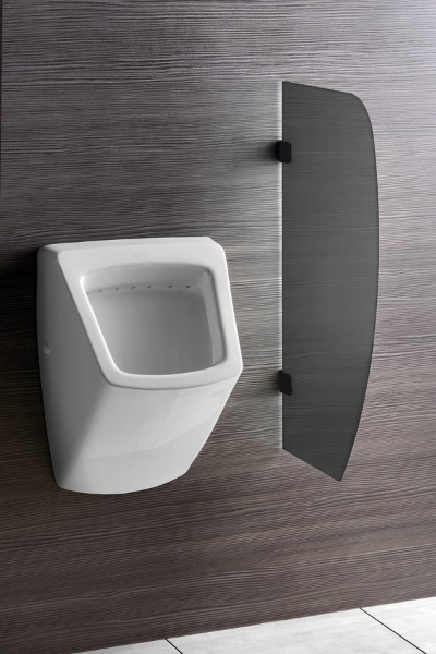 Sapho 2502-06 deliaca pisoárová stena 80x40 cm, bezpečnostné sklo