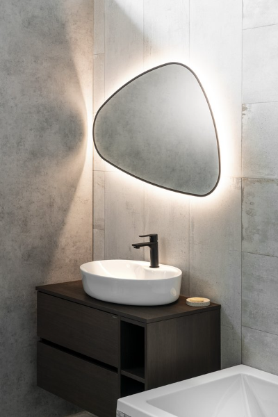 Elena Led 30574CI podsvietené zrkadlo 20W, 68x96cm, čierne matné