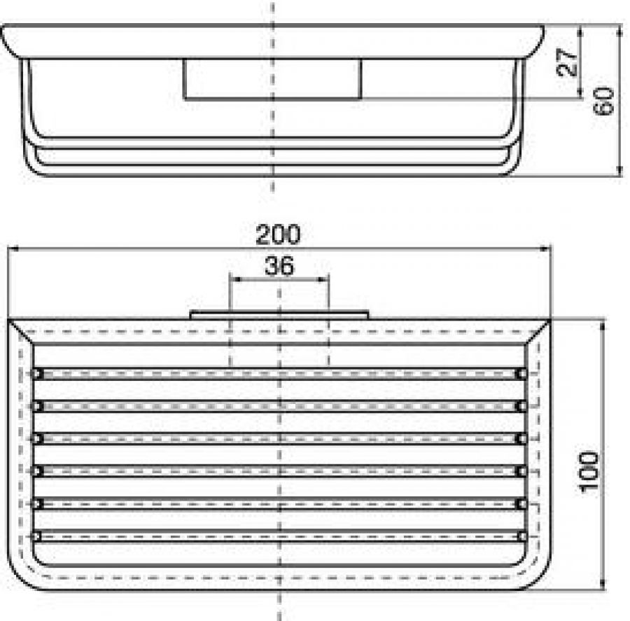 Emco System 2 354500104 košík do sprchového kúta 20x10 cm