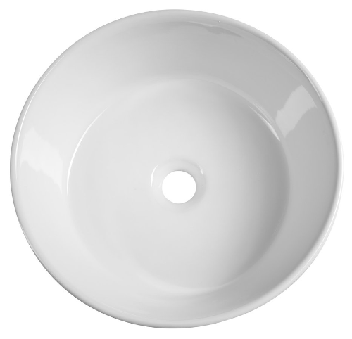 Aqualine 40150 keramické umývadlo na dosku, priemer 40cm, biele