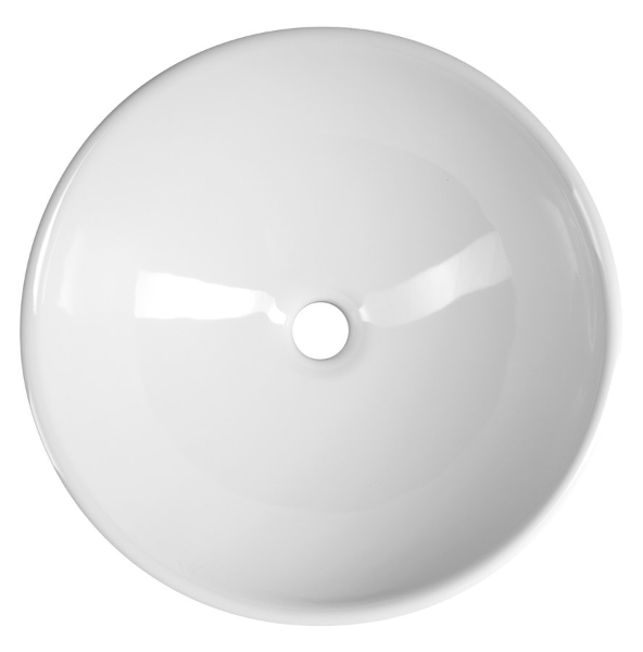 Aqualine 40155 keramické umývadlo na dosku, priemer 41 cm, biele