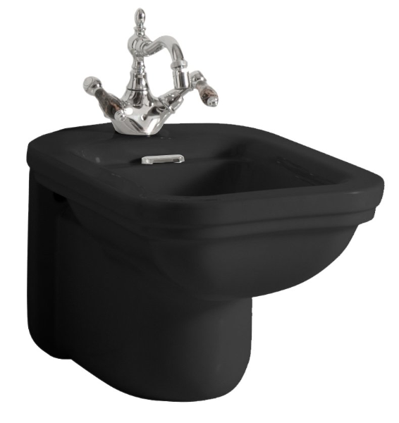 Waldorf 4125K7 bidet závesný 37x55cm, čierny matný