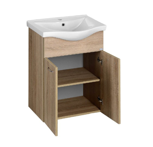 Keramia Fresh 50058 umývadlová skrinka 51,1x74x34 cm, dub platin