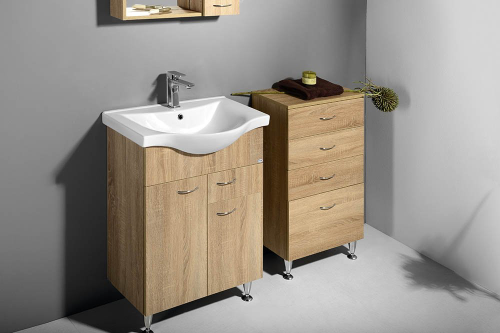 Keramia Fresh 50066 umývadlová skrinka, 60,6x74x34 cm, dub platin
