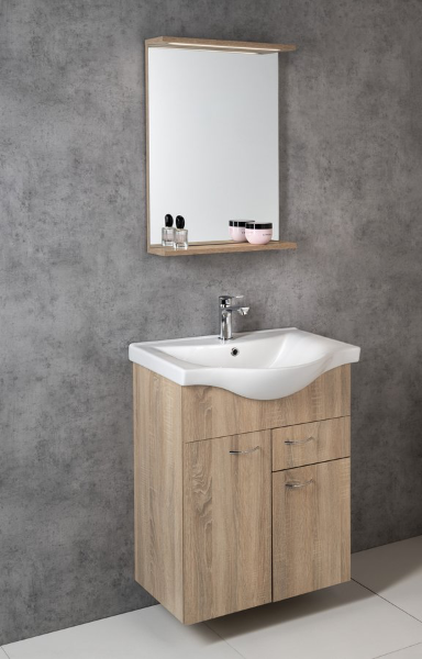Keramia Fresh 50066 umývadlová skrinka, 60,6x74x34 cm, dub platin