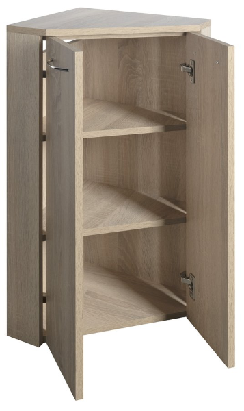 Zoja 50323 skrinka rohová 35x78x35 cm, dub platin