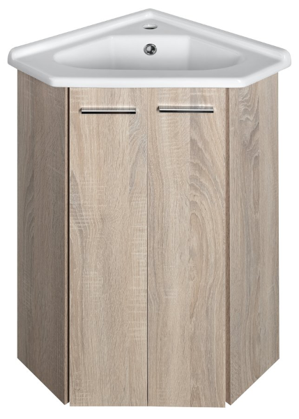 Zoja 50344 umývadlová skrinka 39x74x39 cm, dub platin