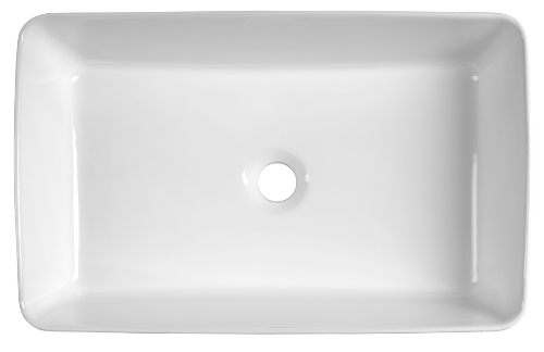 Aqualine 54331 keramické umývadlo na dosku, 54x33cm, biele
