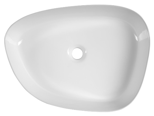 Aqualine 55421 keramické umývadlo na dosku, 55x42cm, biele