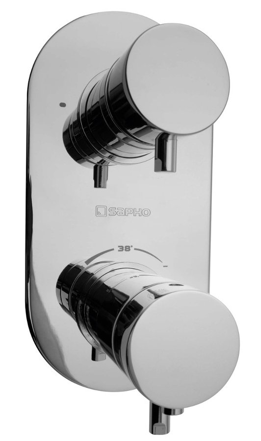 Rhapsody 5585T podomietková vaňová termostatická batéria, 2 výstupy, chróm