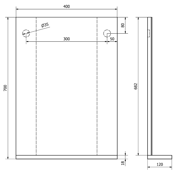 Beta 57395 zrkadlo 40x70x12 cm