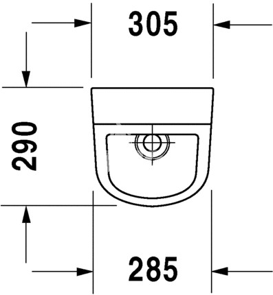 D + S 2 - Pisoár Duravit s tlačným splachovaním Schell