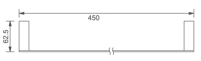 Novaservis Titania Kate 66527,0 držiak uterákov 450 mm